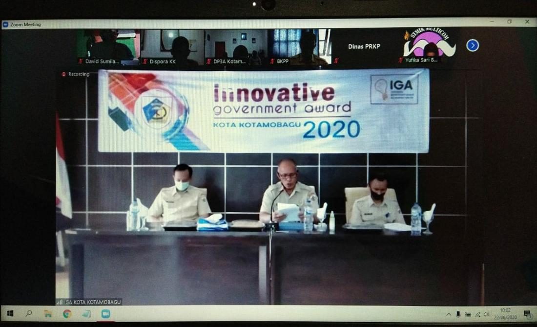 Pemkot Resmi Buka IGA 2020, 42 Peserta Adu Inovasi Lewat Zoom